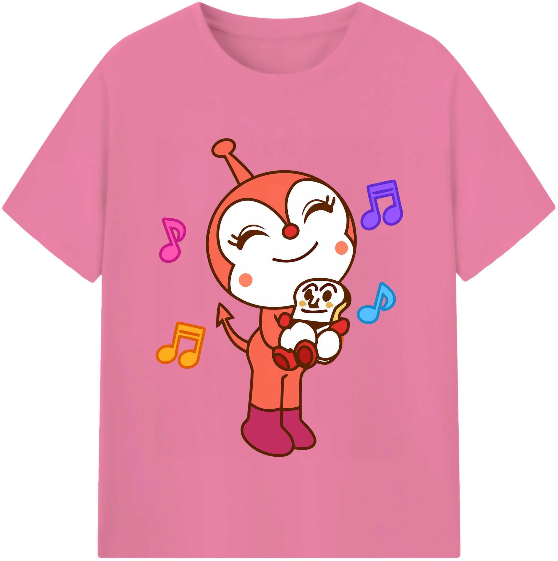 （画像用） アンパンマン Anpanman 綿100％半袖Tシャツ（フロントプリント）